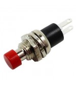 Pulsador 7mm NO 3A 125V rojo 20mO 50000ciclos Ø9 2