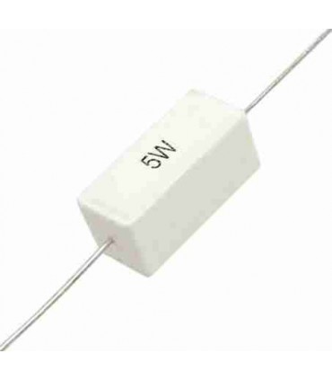 Resistencia cementada THT 0 33 Ohms 5w axial THT