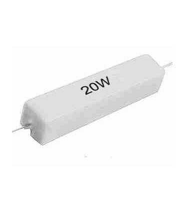 Resistencia cementada horizontal THT 12 Ohms 20w