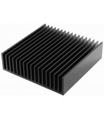 Disipador radiador aluminio 150x150x40mm negro