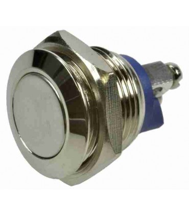 Pulsador antivandalico IP65 Ø16mm 2A 36V 50mO