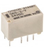 Relé electromagnético DPDT 24VCC 2A