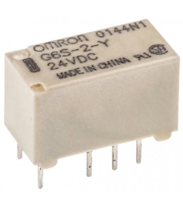Relé electromagnético DPDT 24VCC 2A