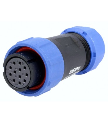 Conector industrial WEIPU SP21 hembra 12PIN 5A 400