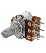 Potenciómetro axial 10kO 63mW ±20  THT 6mm 