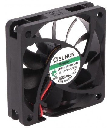 Ventilador CC 12VCC 60x60x15mm 44 62m3/h 34 2dBA