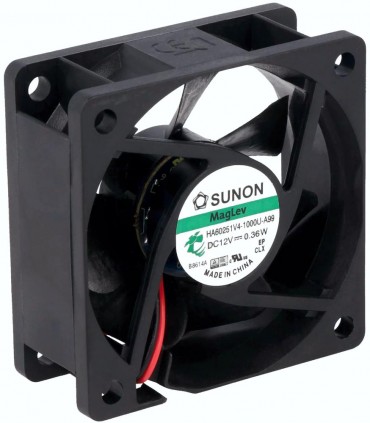 Ventilador 12VCC 60x60x25mm 23 32m3/h 10 7dBA