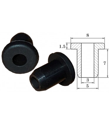 Junta silicona especial maquinas de humo 8x5x3mm