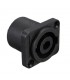 Conector base speakon hembra chasis 4 polos soldar