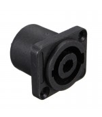 Conector base speakon hembra chasis 4 polos soldar
