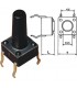 Pulsador tacto 12V-50mA 6x6mm 4 patas L 17mm