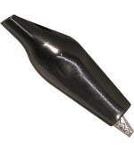 PINZA COCODRILO PEQUEÑA CON FUNDA NEGRA L 35mm