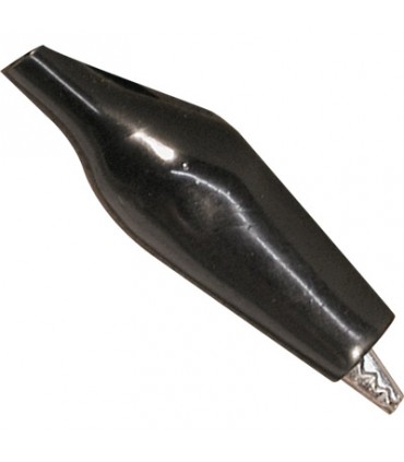 PINZA COCODRILO PEQUEÑA CON FUNDA NEGRA L 35mm
