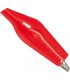 PINZA COCODRILO PEQUEÑA CON FUNDA ROJA L 35mm