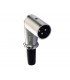 Conector XLR macho aereo acodado