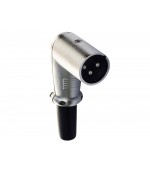 Conector XLR macho aereo acodado